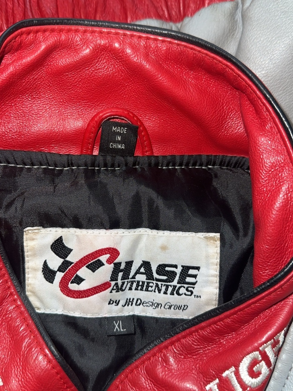 Coors Light Racing Leather Jacket - Red & Silver - Picture 8 of 8